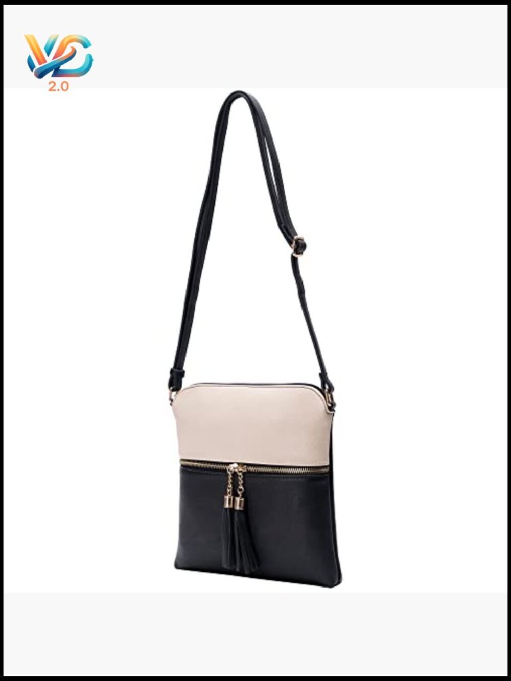 Lightweight Medium Crossbody Purse with Tassel for Daily Use & Travel - Picture 4 of 7